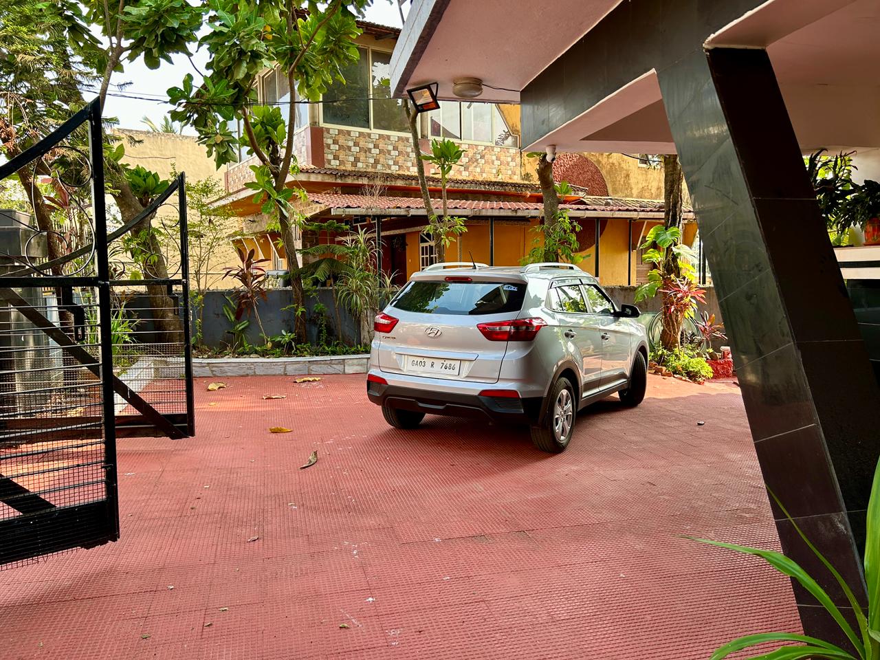 Parking area at Shivaaz Hill Top Villa, Mapusa