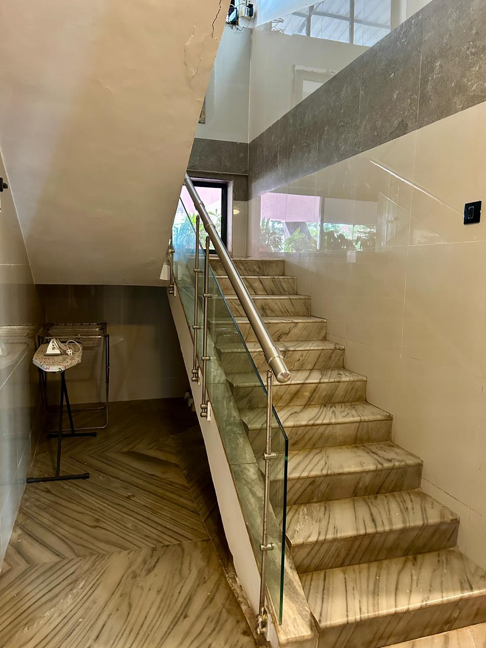 Interior staircase at Shivaaz Hill Top Villa, Mapusa