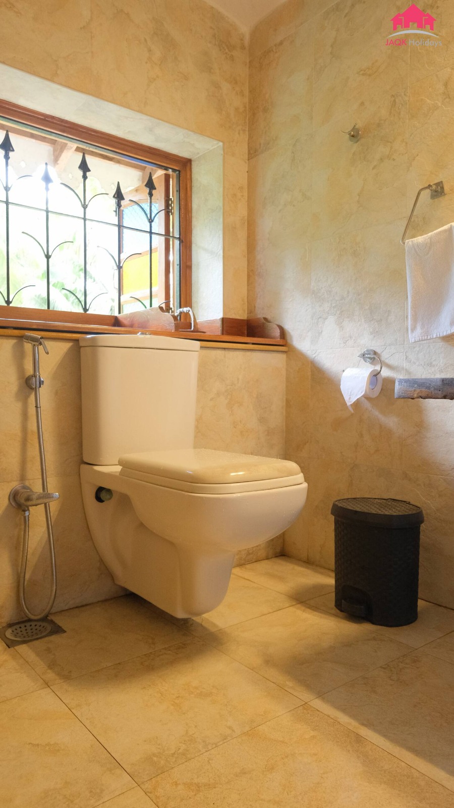 Washroom at House of Legends Villa, Saligao