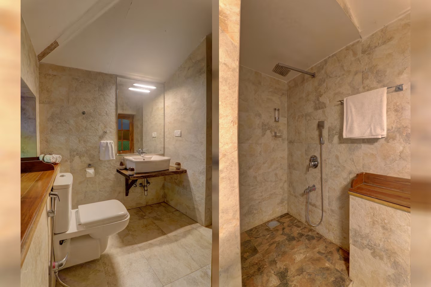 Washroom at House of Legends Villa, Saligao
