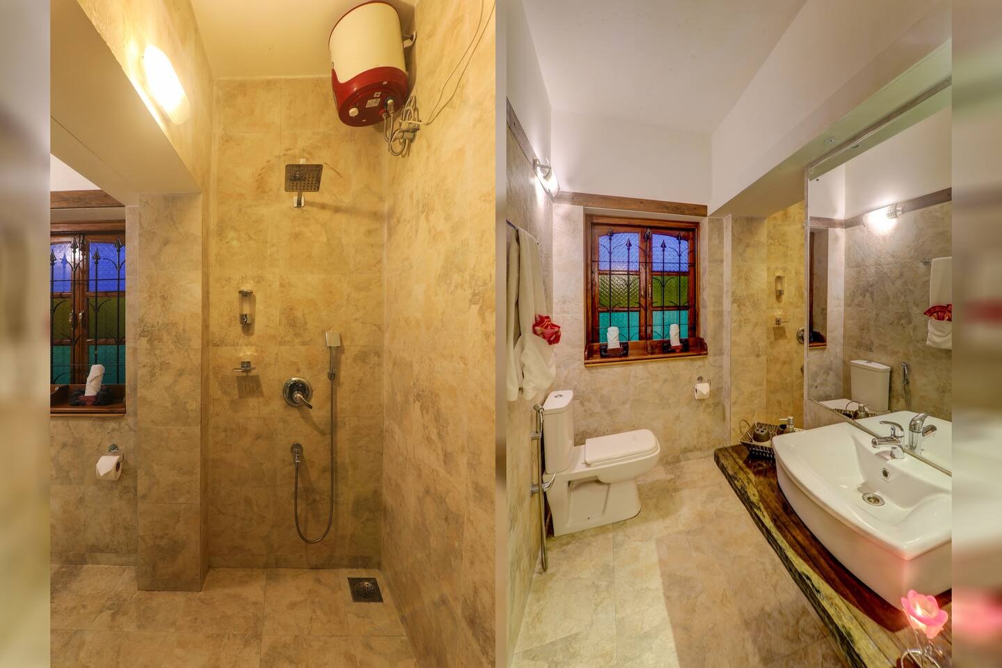 Washroom at House of Legends Villa, Saligao