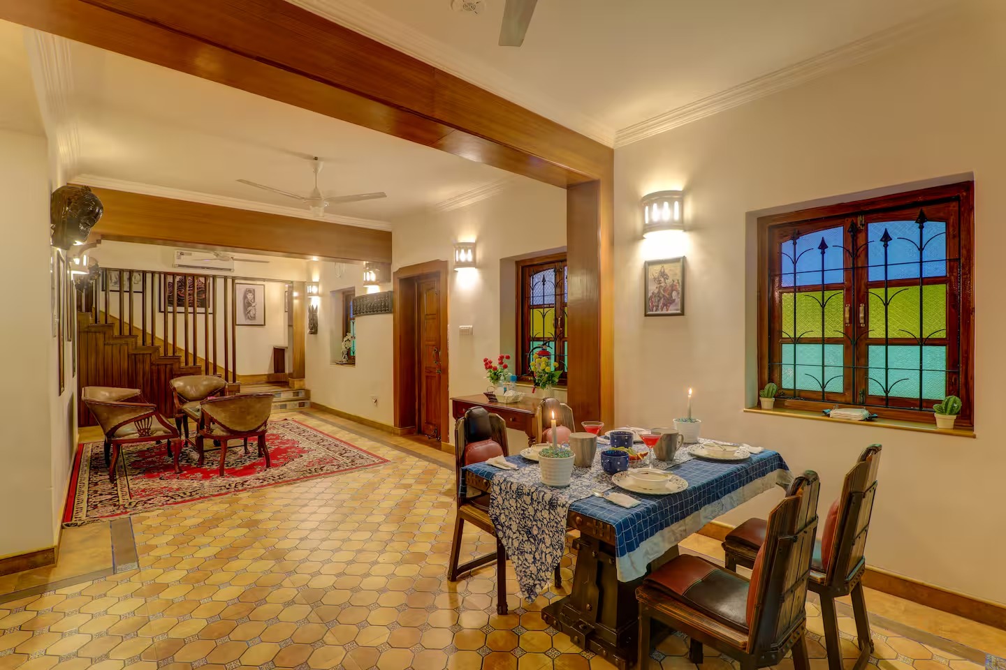 Villa interior and surroundings at House of Legends Villa, Saligao